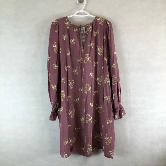 a new day Mauve Floral Long Sleeve Dress - Picture 5 of 11
